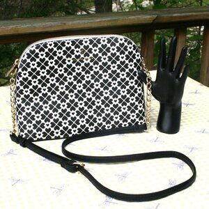 Nanette Lepore Black and White Crossbody Bag